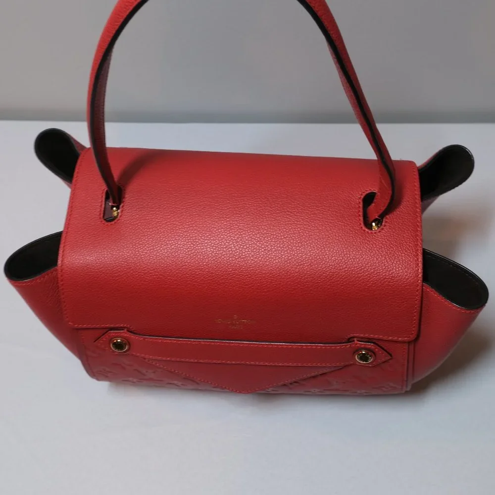 Louis Vuitton Red Monogram Trocadero Empreinte Leather Bag